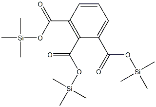 1,2,3-Benzenetricarboxylic acid tri(trimethylsilyl) ester Struktur