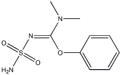 N-Sulfamoyl[phenoxy(dimethylamino)methan]imine Struktur