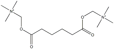 N,N'-[Adipoylbis(oxymethylene)]bis(N,N-dimethylmethanaminium) Struktur