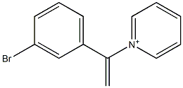 1-[1-(3-Bromophenyl)ethenyl]pyridinium Struktur