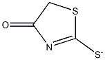 4-Oxo-2-thiazoline-2-thiolate Struktur