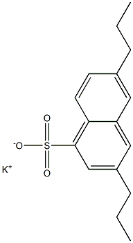 3,6-Dipropyl-1-naphthalenesulfonic acid potassium salt Struktur