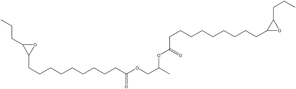 Bis(11,12-epoxypentadecanoic acid)1,2-propanediyl ester Struktur