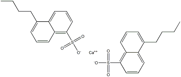 Bis(5-butyl-1-naphthalenesulfonic acid)calcium salt Struktur