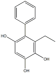 6-Ethyl-5-phenylbenzene-1,2,4-triol Struktur