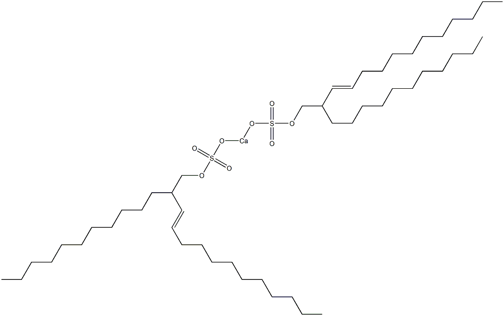 Bis(2-undecyl-3-tetradecenyloxysulfonyloxy)calcium Struktur