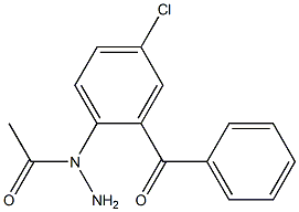 2-(Aminoacetylamino)-5-chlorobenzophenone Struktur