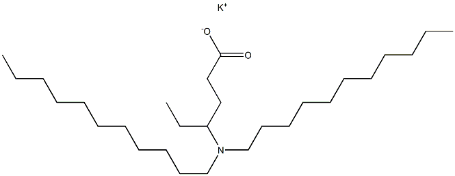 4-(Diundecylamino)hexanoic acid potassium salt Struktur