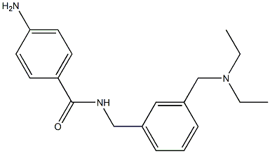 4-Amino-N-[3-[(diethylamino)methyl]benzyl]benzamide Struktur