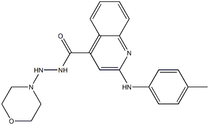 N'-Morpholino-2-(4-methylphenylamino)quinoline-4-carbohydrazide Struktur