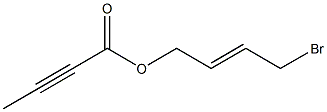 2-Butynoic acid (2E)-4-bromo-2-butenyl ester Struktur