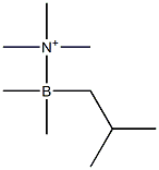 N,N-Dimethyl-N-(1,1,2-trimethylpropylboryl)methanaminium Struktur