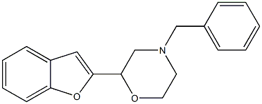 2-(Benzofuran-2-yl)-4-benzylmorpholine Struktur