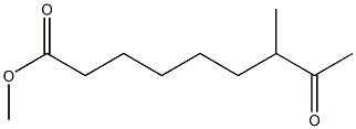 7-Methyl-8-oxononanoic acid methyl ester Struktur