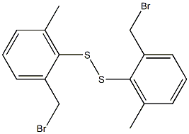 Bis[2-(bromomethyl)-6-methylphenyl] persulfide Struktur