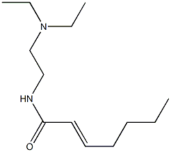 N-[2-(Diethylamino)ethyl]-2-heptenamide Struktur