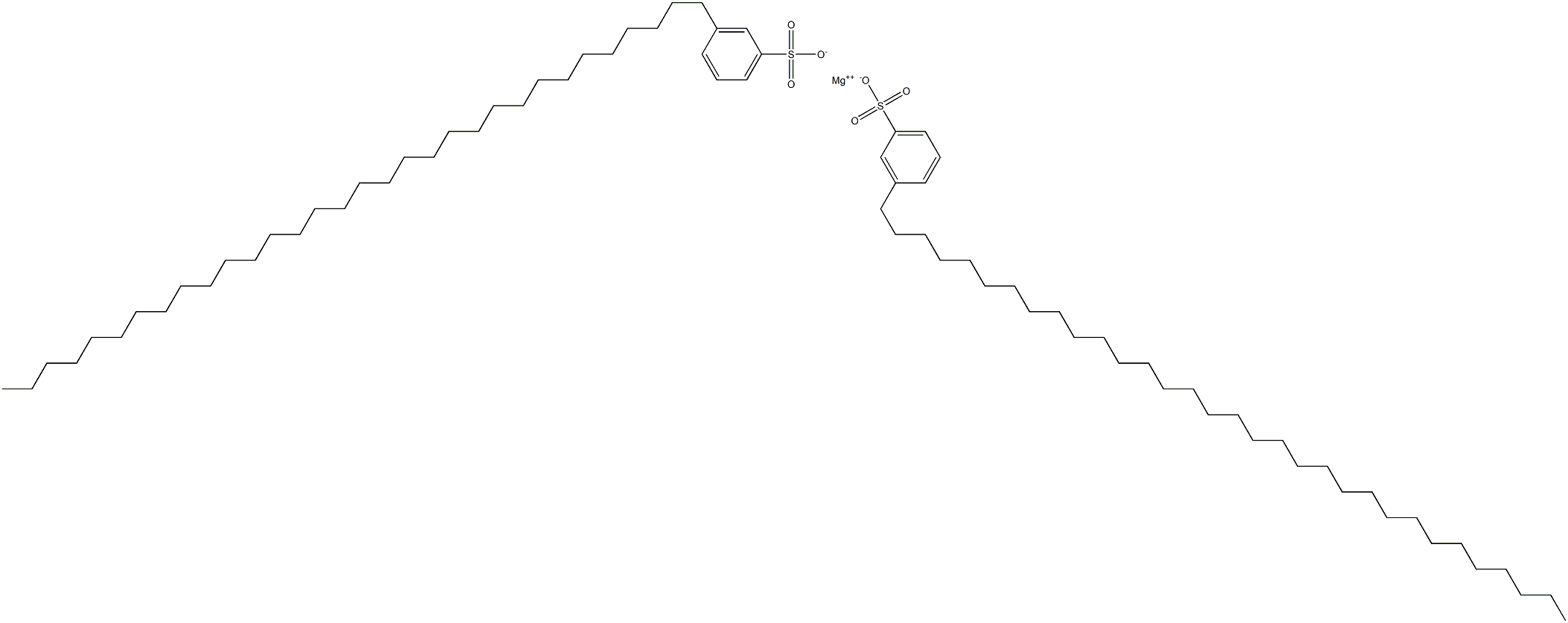 Bis[3-(dotriacontan-1-yl)benzenesulfonic acid]magnesium salt Struktur