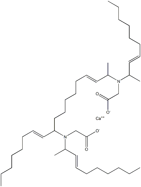 Bis[N,N-di(3-decen-2-yl)glycine]calcium salt Struktur