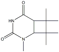 2,7,7,8,8-Pentamethyl-2,4-diazabicyclo[4.2.0]octane-3,5-dione Struktur