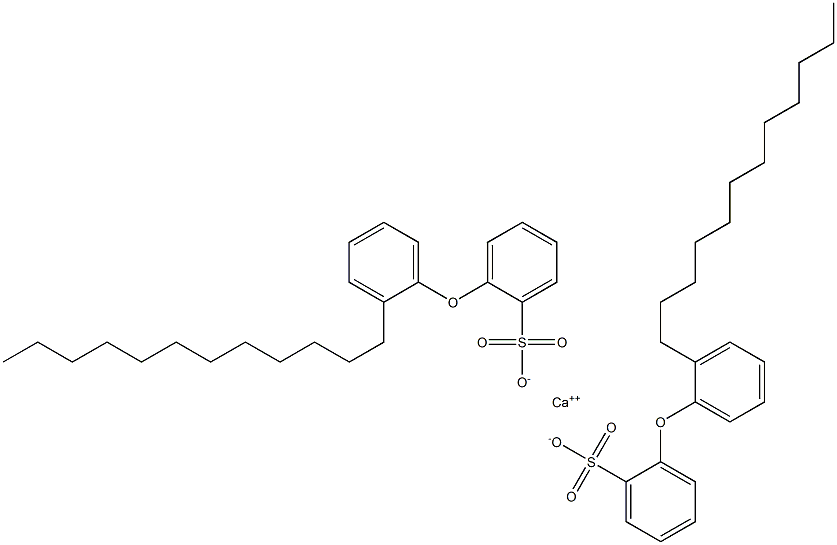 Bis[2-(2-dodecylphenoxy)benzenesulfonic acid]calcium salt Struktur