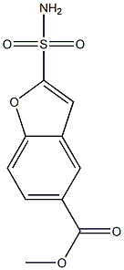 5-(Methoxycarbonyl)benzofuran-2-sulfonamide Struktur