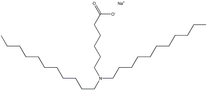 6-(Diundecylamino)hexanoic acid sodium salt Struktur