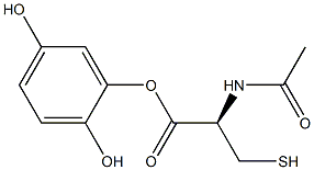 2,5-Dihydroxyphenyl mercapturic acid Struktur