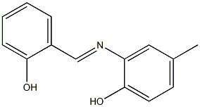 2-[(2-Hydroxybenzylidene)amino]-4-methylphenol Struktur