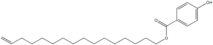 4-Hydroxybenzoic acid 15-hexadecenyl ester Struktur