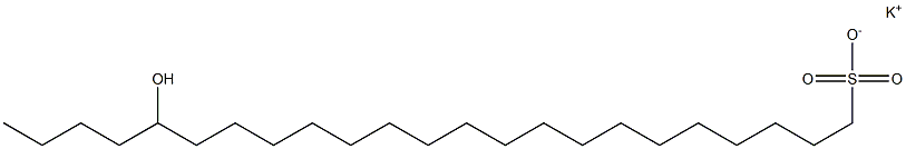 19-Hydroxytricosane-1-sulfonic acid potassium salt Struktur