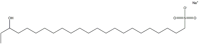 21-Hydroxytricosane-1-sulfonic acid sodium salt Struktur