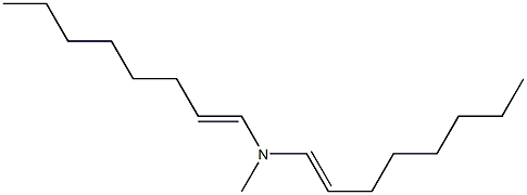 N-Methyl-N,N-di(1-octenyl)amine Struktur