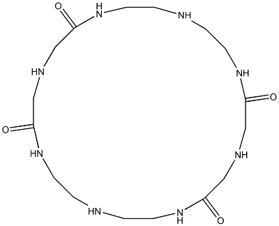 1,4,7,10,13,16,19,22-Octaazacyclotetracosane-2,6,14,18-tetrone Struktur