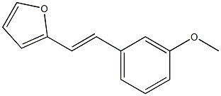 2-(3-Methoxystyryl)furan Struktur