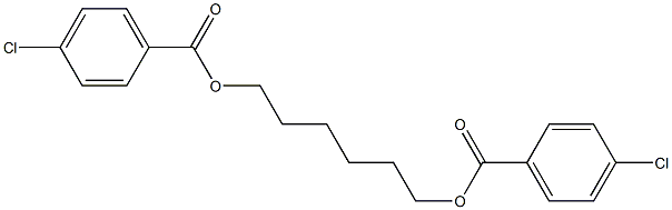 Bis(p-chlorobenzoic acid)1,6-hexanediyl ester Struktur