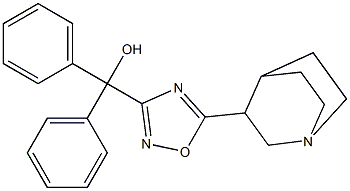 3-[3-(Hydroxydiphenylmethyl)-1,2,4-oxadiazol-5-yl]quinuclidine Struktur