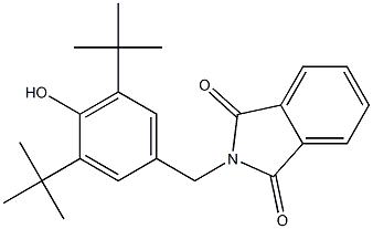 N-(3,5-Di-tert-butyl-4-hydroxybenzyl)phthalimide Struktur