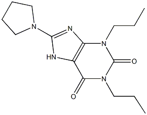 8-(1-Pyrrolidinyl)-1,3-dipropylxanthine Struktur