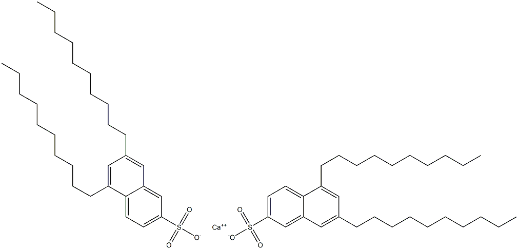 Bis(5,7-didecyl-2-naphthalenesulfonic acid)calcium salt Struktur