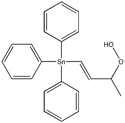 1-Methyl-3-(triphenylstannyl)allyl hydroperoxide Struktur