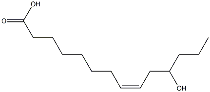 (Z)-11-Hydroxy-8-tetradecenoic acid Struktur