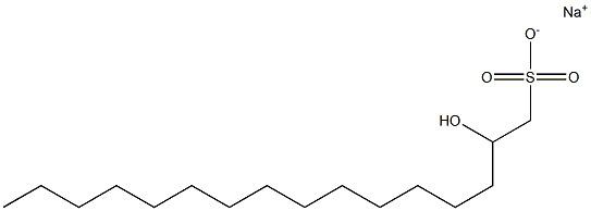 2-Hydroxyhexadecane-1-sulfonic acid sodium salt Struktur