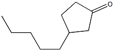 3-Pentyl-1-cyclopentanone Struktur