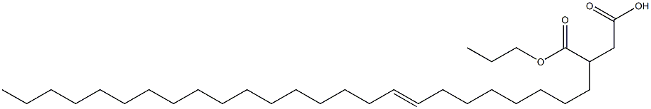 3-(8-Pentacosenyl)succinic acid 1-hydrogen 4-propyl ester Struktur