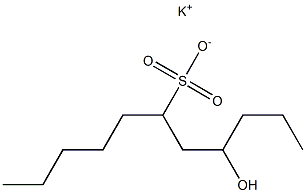 4-Hydroxyundecane-6-sulfonic acid potassium salt Struktur