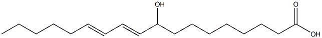 9-Hydroxyoctadeca-10,12-dienoic acid Struktur