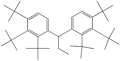 1,1-Bis(2,3,4-tri-tert-butylphenyl)propane Struktur