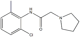 N-(2-Chloro-6-methylphenyl)-1-pyrrolidineacetamide Struktur