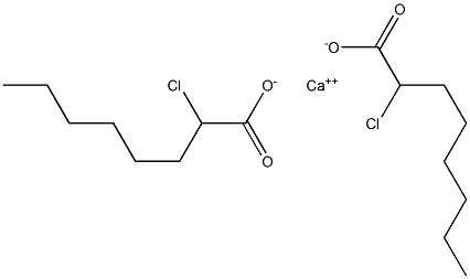 Bis(2-chlorooctanoic acid)calcium salt Struktur