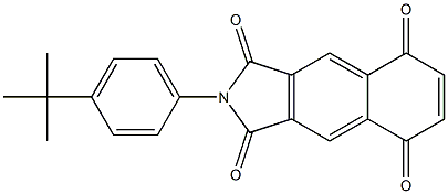 2-(4-tert-Butylphenyl)-1H-benz[f]isoindole-1,3,5,8(2H)-tetrone Struktur